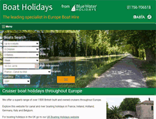 Tablet Screenshot of boatholidays.com